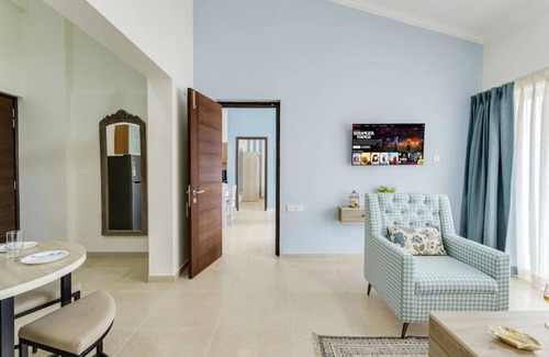 Saunta Vaddo Wohnung | Premium 1BR in Calungute- Pool Sauna Near Beach
