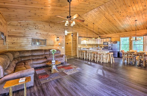 Northeast Michigan Haus | Private Cadillac Gem w/ Kayaks, Hot Tub, Pond, Pool Table and More