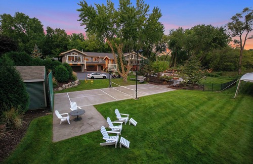 Chanhassen Haus | Private Grand Lodge with pool, lake & pickleball courts