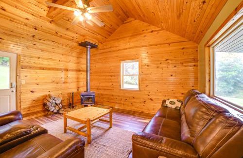 Clay Haus | Private Lake and Dock Log Cabin, 2 Mi to Clay!