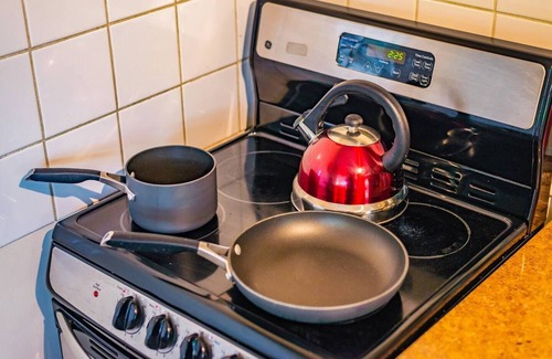 Lake Ridge Wohnung | # 1: Sunny & Quiet 1BR mit eigenem Patio. Küche zum Kochen ausgestattet.