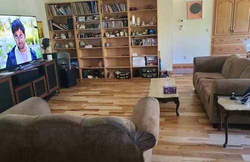 Rackerby Haus | Private Room in House w Heated Pool, Hot Tub, Sauna, Game Room, Beautiful Nature