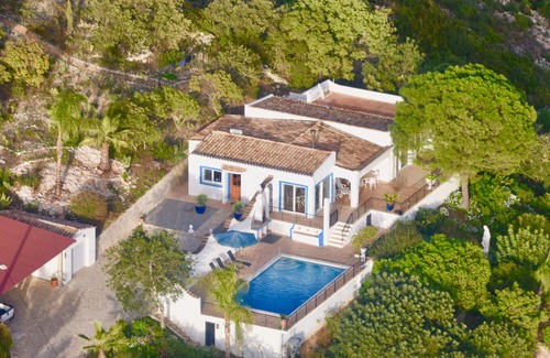 Quinta das Raposeiras Villa | Villa Freistehendes ruhig einen spektakulären Blick auf die Algarve und das Meer