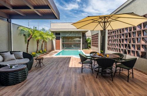 Olimpia Haus | Recanto Oásis - 3 Suítes, Piscina Aquecida com Sauna