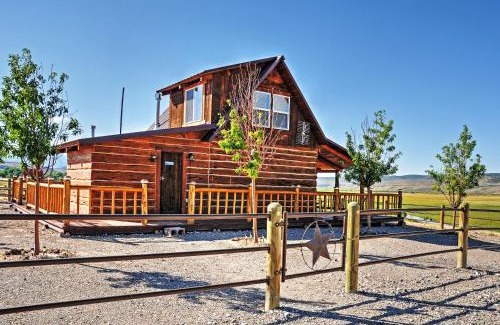 Antimony Haus | Remote Antimony Log Cabin with Green Meadow Views!
