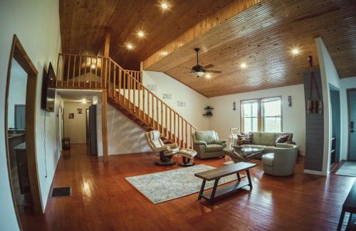 Rogers Haus | Resting Point - Hot Tub, Firepit, Spacious 4-BR Home