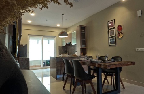 Nerul Wohnung | Ripples:Pool facing/RiverView/7 mins to Coco Beach
