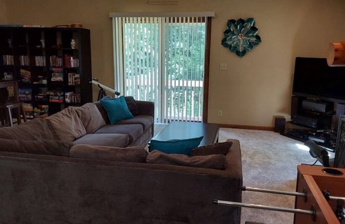 Grand Detour Haus | Riverfront 3 BR 2 BA Home on Private Wooded Lot