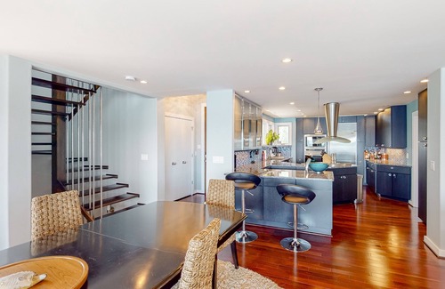 Herald Harbor Haus | Riverfront home with private dock, foosball table, fireplace, river views