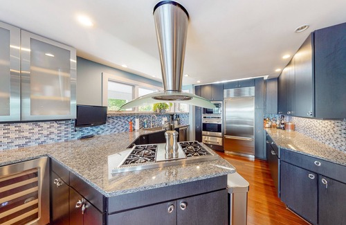 Herald Harbor Haus | Riverfront home with private dock, foosball table, fireplace, river views