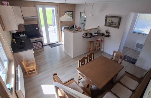 Salins-les-Bains Haus | Riverfront house with beautiful private grounds.