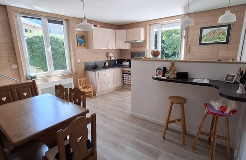 Salins-les-Bains Haus | Riverfront house with beautiful private grounds.