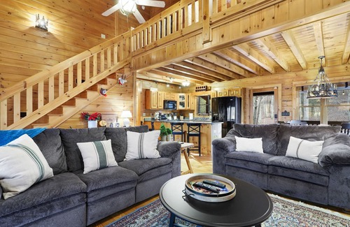 Ellijay Kabine | RiverFront - Pet Friendly - Paved Roads-Close to Vineyards and Downtown Ellijay!