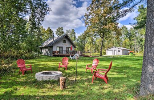 Mayfield Haus | Riverfront Traverse City Cabin Near Snowmobiling!