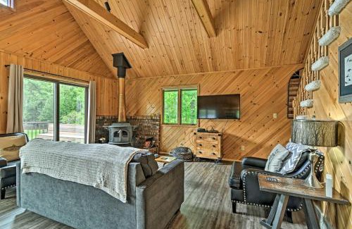 Mayfield Haus | Riverfront Traverse City Cabin Near Snowmobiling!