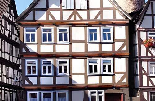 Schlitz Wohnung | Room 'Lucas' with Shared Terrace and Wi-Fi
