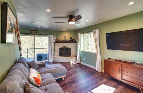 Arrowbear Lake Haus | Running Springs Cabin with Spacious Deck and Hot Tub!