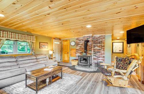 Walden Haus | Rustic Cabin in West Danville with Deck and Fire Pit!