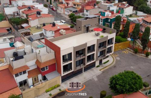 Ciudad Lopez Mateos Wohnung | S10 DOBLE CAMA MATRIMONIAL Premium Suite Frente al TEC CEM con Cocineta WiFi Balcón Parking Terraza