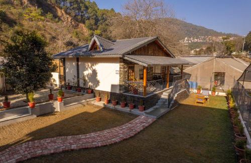 Bhimtal Haus | SaffronStays Kurmavana, Bhimtal - luxury cottage with pool and lawn - All clear roads