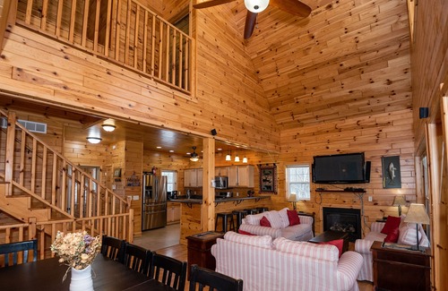 Cassopolis Haus | Sandy Beach zugänglich Knotty Pine Lodge w / 47 bewaldeten Morgen!