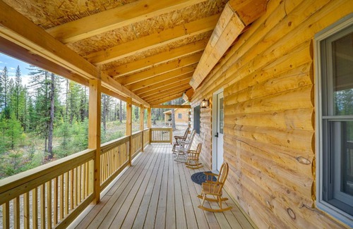 Bigfork Haus | Secluded Cabin with Mtn Views about 33 Mi to Bigfork!