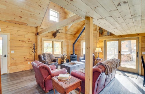 Bigfork Haus | Secluded Cabin with Mtn Views about 33 Mi to Bigfork!