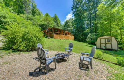 Cosby Haus | Secluded Cosby Cabin with Wraparound Deck