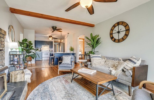 Delton Haus | Secluded Home w/ Lake View in Delton!