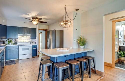 Delton Haus | Secluded Home w/ Lake View in Delton!