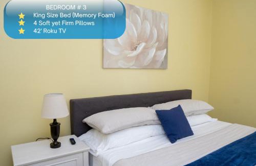 Kreole Wohnung | Serene 3BR Apartment 4TVs Free Wi-Fi & Parking -E-