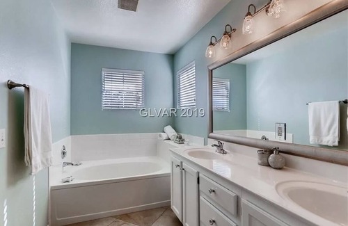 Santa Barbara Haus | Serene Summerlin North Home in a Gated Community