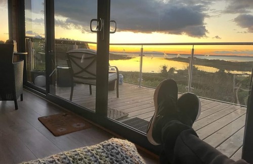 Portaferry Skihütte | Set on an elevated private site with commanding views over Strangford Lough.