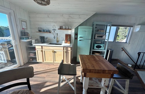 Ocean Bluff-Brant Rock Haus | Short walk to the beach! See & hear the ocean in the distance. Great living area