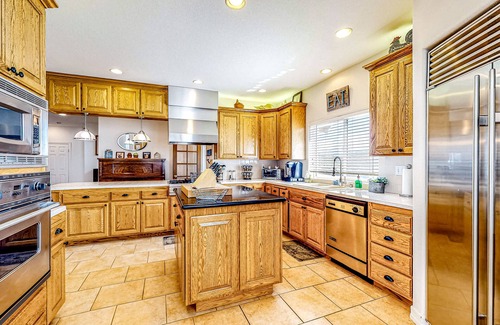 Banning Haus | Spacious home on 3.5 acres with covered patio, gourmet kitchen, & patio