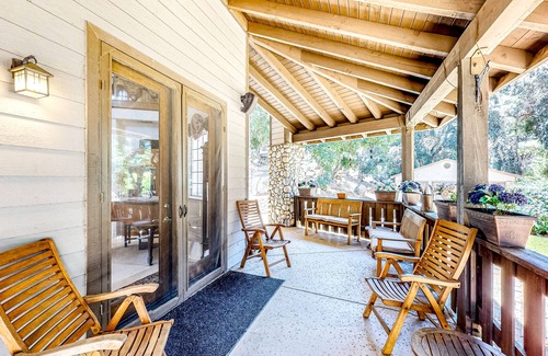 Banning Haus | Spacious home on 3.5 acres with covered patio, gourmet kitchen, & patio