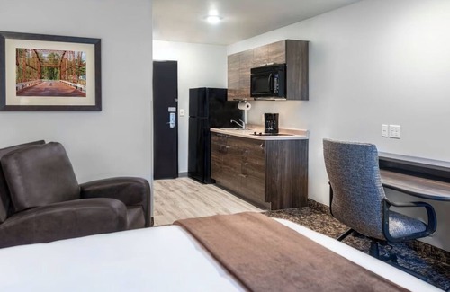 Marion Hotel | Spacious Room Perfect for Comfort Stays w/Modern Kitchen + Relaxing Ambiance