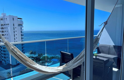 El Rodadero Wohnung | Spectacular Apartment on the Beach with Ocean View