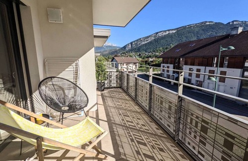 Saint-Jorioz Wohnung | ST-JORIOZ centre, appartement avec terrasse , 4PERS
