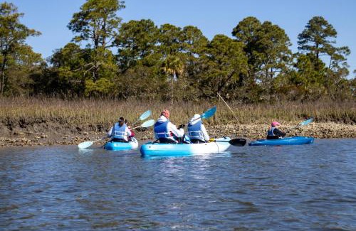 Saint Helena Island Haus | Steps to the Beach! Resort Access & Golf Cart Included! Dog Friendly