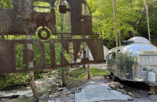Cosby Haus | Streamside Shinytiny Airstream In The Smokies