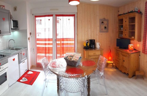 Les Rousses Wohnung | Studio 4 Personen Hyper-Center, Balkon und Garage in Les Rousses