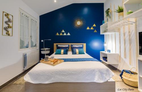 Vemars Wohnung | Studio Bleu - Parc Astérix - Mer de Sable - Villepinte - Aéroport CDG