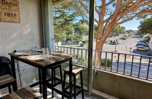 Argeles Plage Wohnung | Studio cabine à 400m de la mer avec piscines, parking privé et loggia - Argelès-sur-Mer - FR-1-225-768