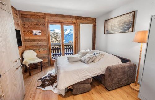 Vex Wohnung | Studio rénové avec vue sur les montagnes