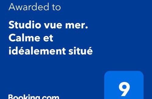 La Cote Radieuse Wohnung | Studio vue mer. Calme et idéalement situé