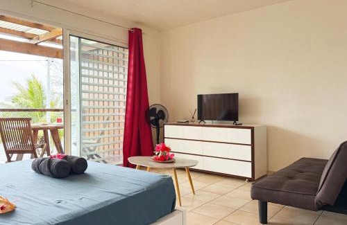 Bora Bora Wohnung | Studio with a view of a heavenly lagoon