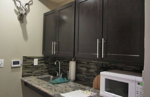 Lakeside Park Kabine | Studio with larger kitchenette, fireplace, and nearby attractions