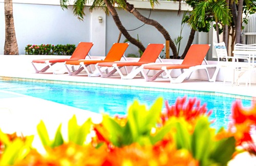 Bubali Wohnung | Studio mit Blick auf den Pool, nur wenige Minuten vom Eagle Beach auf Aruba entfernt!