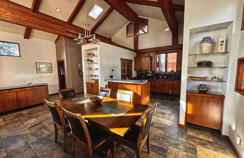 Brockway Haus | Stunning family-friendly home with private hot tub, fireplace & lake views